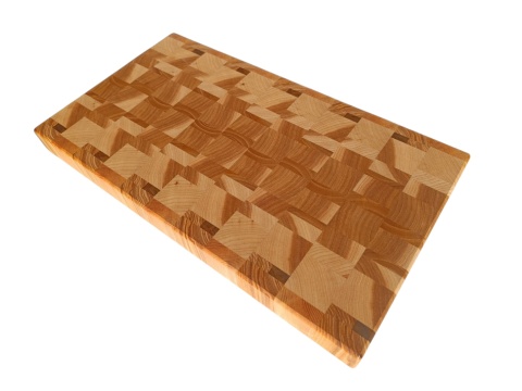 DESKA DO KROJENIA 43x24x4 cm jesion z orzechem na PREZENT PARAPETÓWKĘ