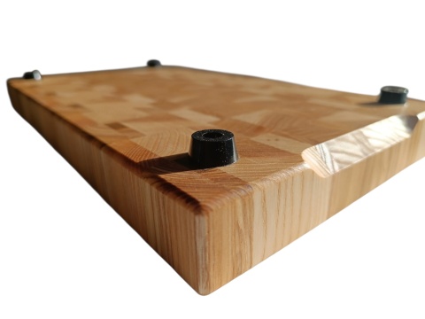 DESKA DO KROJENIA 43x24x4 cm jesion z orzechem na PREZENT PARAPETÓWKĘ