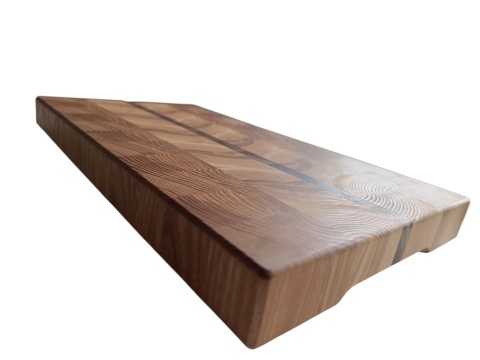 Deska sztorcowa 43x24 JESION ORZECH 4 cm