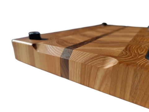 Deska sztorcowa 43x24 JESION ORZECH 4 cm