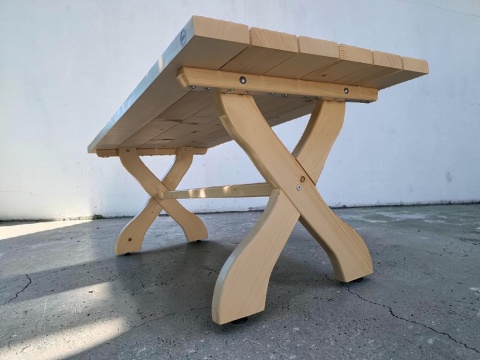 Stół ogrodowy Rustic 180x80 cm - świerk, olejowane drewno