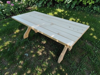 Stół ogrodowy Rustic 180x80 cm - świerk, olejowane drewno