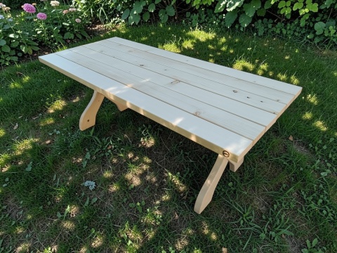 Stół ogrodowy Rustic 180x80 cm - świerk, olejowane drewno