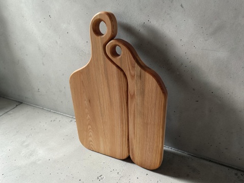 Zestaw desek kuchennych z drewna jesionowego